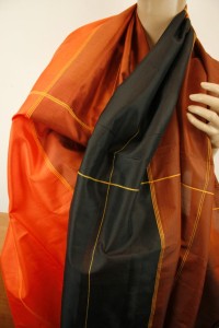 szal jedwabny szantung  ITALIA  /  005866  butikdominiki.pl