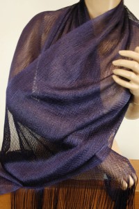 elegancki delikatny lekki szal 0048042 siatka 