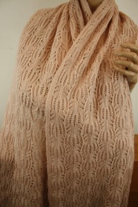 duży szal ażurowy wełniany lekki - 0055571 butikdominiki.pl 