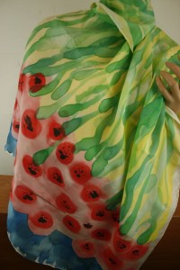 jedwabna apaszka  90x90 cm 0407822