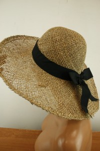 elegancki kapelusz  trawa morska ażurowy    07077550 /  r.54-59 cm 