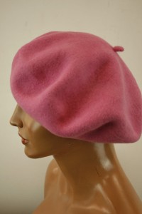 Beret wełniany 11,5 cali /  0057650 róż