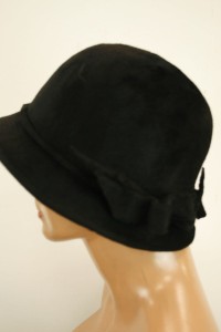 artystyczny  kapelusz sierść królicza od modniarki hand made 001510 /  r.54-57 cm 