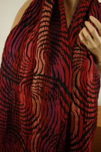 ozdobny szal wełna z wiskozą 01256608