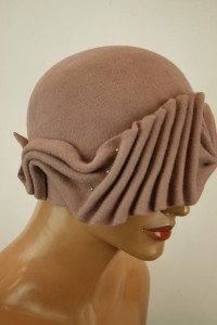 artystyczny  kapelusz sierść królicza od modniarki hand made 06515151 /  r.56-58 cm 