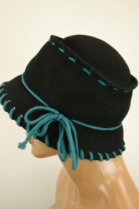 kapelusz artystyczny  100% wełna filc od modniarki hand made 06506030 /  r.53-56 cm