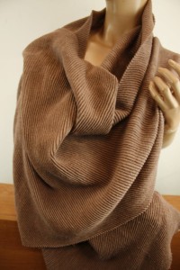 duży przytulny szal wełna z wiskozą ITALIA  045007702