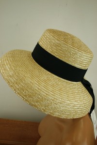 kapelusz słomka wenecka r.55-59 cm / 066084 AUDREY HEPBURN 