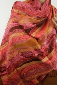 szal 100% wełna z kaszmiremwe wzory klasyczne  0527880 ITALIA