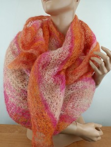 chusta wełniana szal delikatny kid baby moher od plastyczki - 034381 