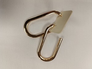 duże metalowe kolczyki  złoto 0012342