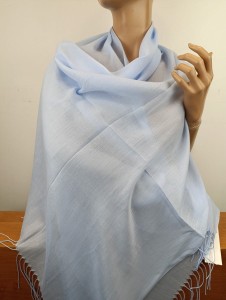 szal  lekki matowy 000552  MJW-NM  błękit