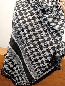 szal elegancki z kaszmirem  mięsisty cieplejszy  00422662 