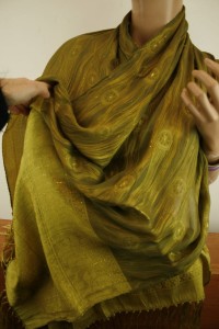 szal jedwabny żakardowy elegancki 90210961  