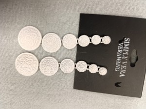 długie strukturalne kolczyki Vera Wang  00215004