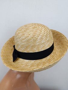 kapelusz słomka wenecka r.53-57 cm / 066377 AUDREY HEPBURN lub wywinięty plastyczny 