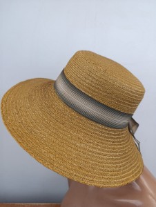 kapelusz słomka naturalna  elegancki i miejski  092051  / r.54-57 cm /  lekki 