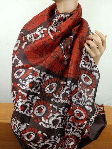 szal jedwabny  lekki   2231055 / 100% jedwab / 60x165 cm 