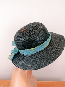 kapelusz słomkowy lekki czarny  r.54-57 cm   / 006500541