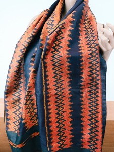 szal jedwabny szantung  ITALIA  /  00586650 40x180 cm 