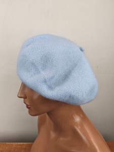   beret z angory podbity soft polarem wypełnienie   r.uni / AGA 1205411 błękit