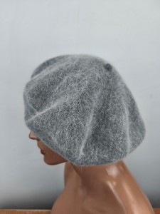   beret z angory podbity soft polarem wypełnienie   r.uni / AGA 1205416 popiel melanż