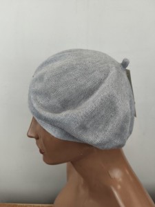 beret damski lekki  r.52-57/ MARTA 147403 jasna popiel 