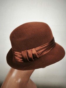 kapelusz damski sierść włos króliczy  / r.55-56,5  cm  1476085 rudy