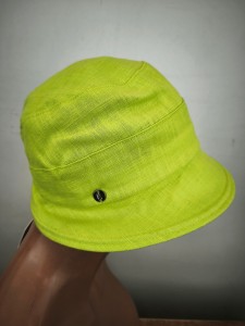 kapelusz len naturalny r.54-58 cm /   RB 0102072 limonka