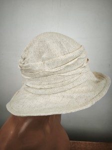 kapelusz len naturalny r.54-58 cm /   RB 0102081 beż natutalny jasny