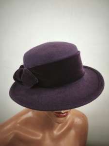 kapelusz damski filcowy  r.52-56 cm /    ITALIA FIRENZE 0770020 fiolet