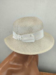 kapelusz sizalowy lekki  słomka naturalna 092224 / r.52-55 cm lekki ekri ivory PRZECENA