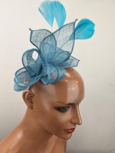 elegancki fascynator 0784550 lekki / turkus jeansowy niebieski