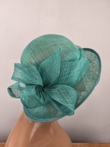 ekskluzywny kapelusz  r.52-58 cm / ITALIA   0620741 zieleń seledyn mieta