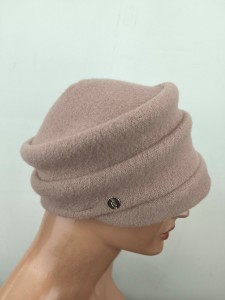 czapka wełniana new wool czapka kaszkiet 0088067 / r.54-57 cm beż nude