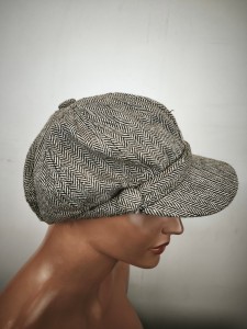 kaszkiet przejściowy  r.52-56 cm / 0042410 jodełka brąz