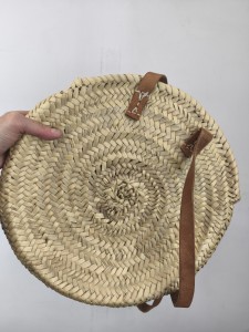 koszyk słomkowy naturalny 1257804 / średnica 34 cm 