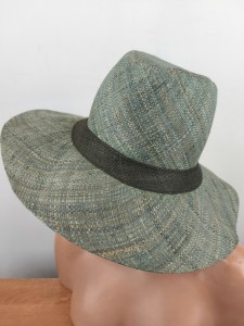 ultra lekki kapelusz do walizki słomka naturalna rafia   ITALIA  GIANNA  / 0074910 /   r.54-58 cm / morski kamienny