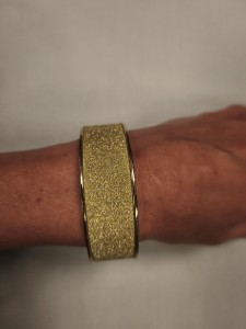 bransoletka   metalowa  złota mat   0345577