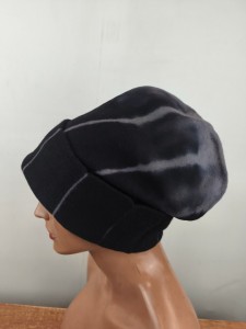 CZAPKA zimowa damska new wool 100% wełna ZW/ NIKA cieniowana /  005395 czarno popielata szara