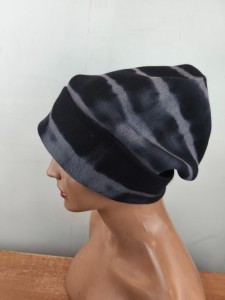 CZAPKA zimowa damska new wool 100% wełna ZW/ NIKA cieniowana /  005398 czarno popielata szara