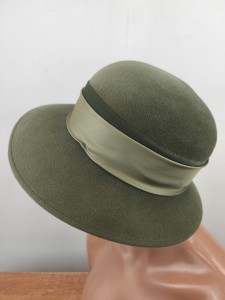kapelusz damski sierść od modniarki r.56-57,5 cm / 0478810 zieleń stonowana 
