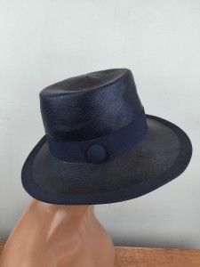 kapelusz od modniarki sizal lekki  słomka naturalna 0927301 / r.53-55 cm / granat