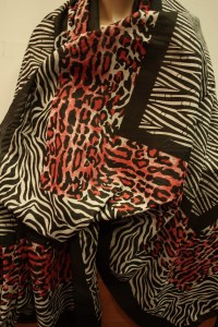 bardzo duży szal - pareo  bawełna 105x180 /  040259 (1)