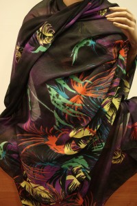 duży szal pareo 100x200 cm / 001005 bawełna