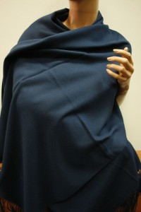 szal elegancki z kaszmirem CASHMERE 0144003 granat