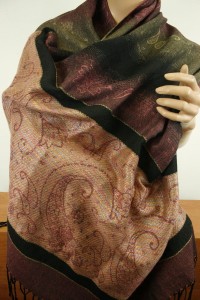 szal we wzory żakardowy   0500804