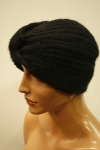 czapka z włóczki turban  008880 rozm. 51-56 cm 