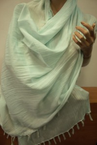 duży szal lekki wiskozowy  70x180 cm /  21998005