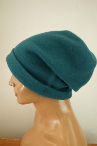 Czapka  new wool wełniana NIKA 003713  kolor morski